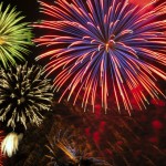 Feu d'artifice du 14 juillet en Drôme/Ardècne.