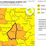 La Drôme et l'Ardèche en vigilance orange.