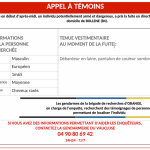 Individu recherché dans le Vaucluse.