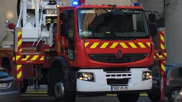 Incendie à Valence.