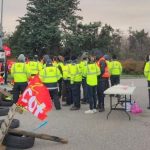 Mobilisation à Valence, devant le site de Leroy-Merlin