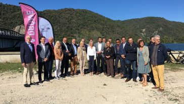 Inauguration de la passerelle piétons/cycles entre La Roche-de-Glun et Glun, sur Chérie FM.