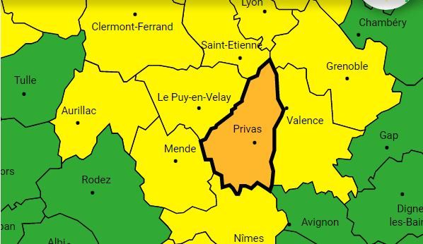 vigilance météo Ardèche.