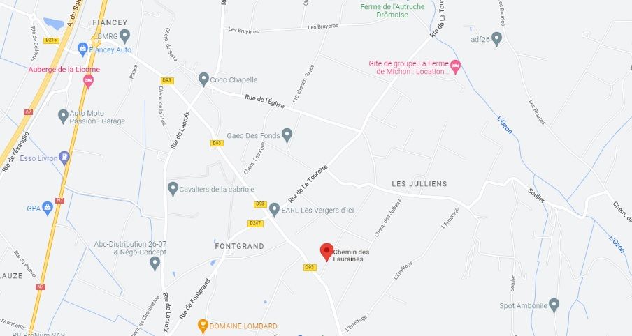 Incendie en cours à Livron dans la Drôme.