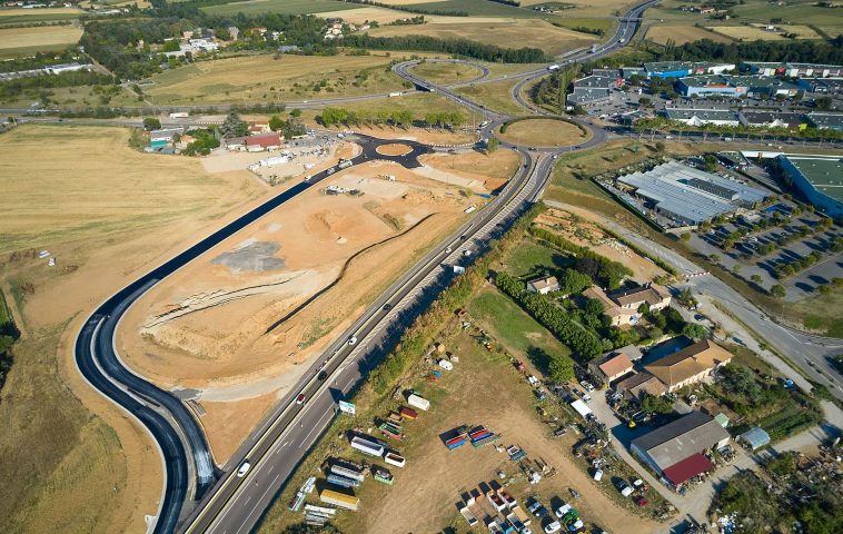 Travaux en cours au plateau des Couleures.