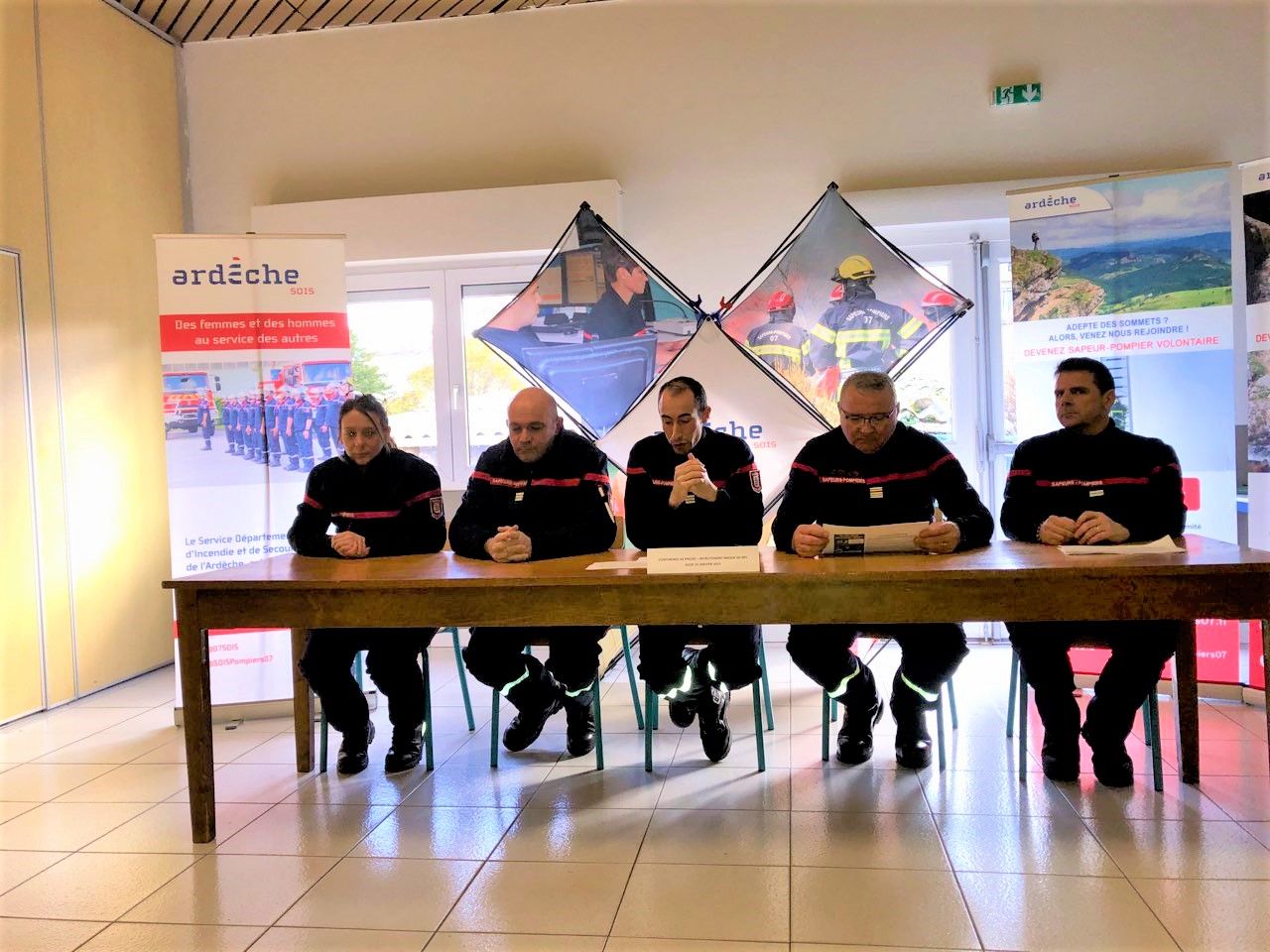 Pompiers du centre de secours de Tournon