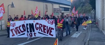 Mardi noir en Drôme/Ardèche contre la réforme des retraites.