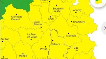 Des orages prévus notamment sur la Vallée du Rhône.