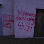 Tags haineux à Larnage.